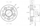 2 stk SteyrTek Bolt pattern adapter, 25 mm, 5x100 / 5x112 thumbnail