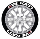 Falken rød strek - 8 dekaler thumbnail